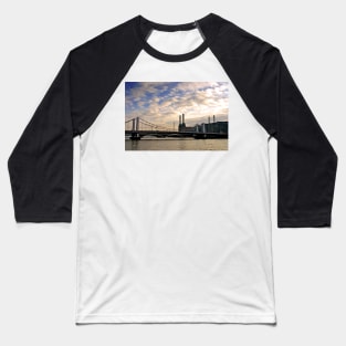 Chelsea Bridge Battersea Power Station London Baseball T-Shirt